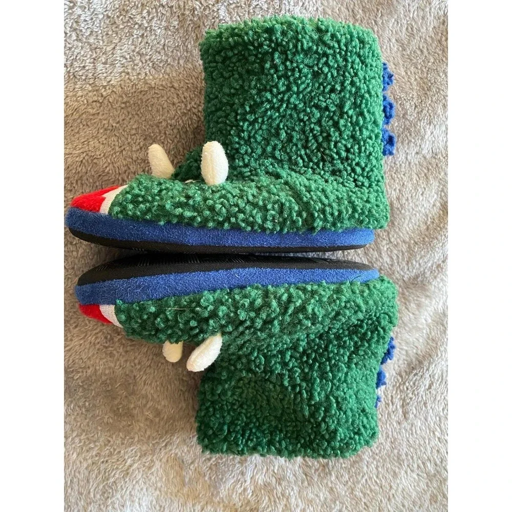 Totes Faux Wooly Fur Slippers Kids Shoe 13-1